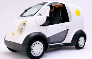 Nace en Japón el primer vehículo de reparto urbano impreso en 3D
