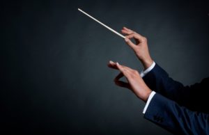 male orchestra conductor